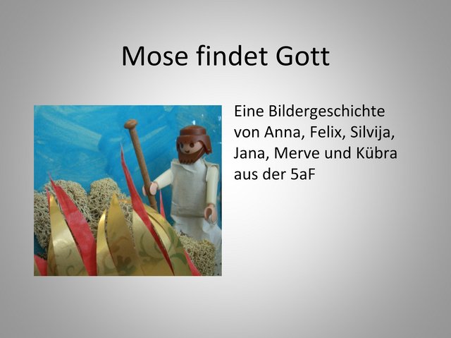 Mose findet Gott – Eine Bildergeschichte