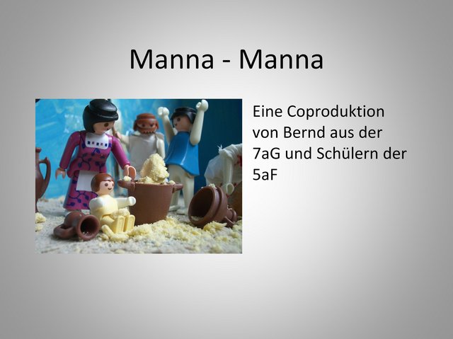 Manna, Manna – Eine Bildergeschichte