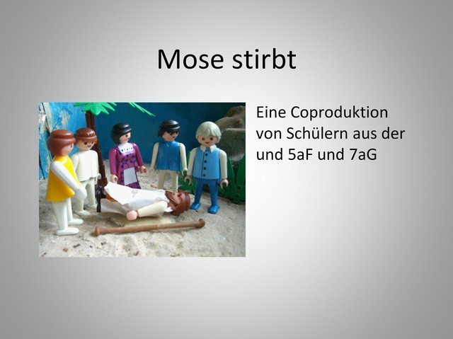 Mose stirbt – Eine Bildergeschichte